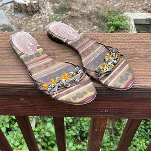 Donald Pliner Beaded Slide Sandal, 9